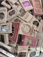 Assorted Press-On False Nail Sets, 12-30 Piece Boxed Nail Tips, 12 Sets Total picture