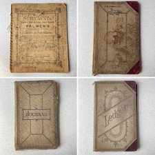 Antique 1890-1941 JR Wharton Oklahoma Justice of Peace Diary Ledger Archive 4pc picture