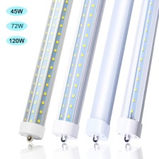 T8 8FT LED Shop Light Bulbs 45W 72W 120W Single Pin FA8 8' Garage Ceiling Lights picture