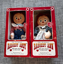 Vintage 1995 Knickerbocker Raggedy Ann & Andy Dolls In Original Boxes - Matching picture
