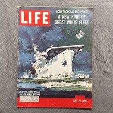 Life Magazine July 27 1959 Great White Fleet Noel Sickles Cuba Philco Predicta picture