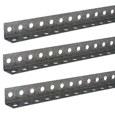 Punched Angle (3 PACK) Zinc Plated 1-1/4