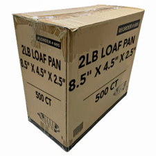Wholesale Disposable 2 Lb Rectangular Loaf Pans for Bread Loaf Baking 500 Pack picture