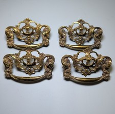 Set of 4 Vintage Keeler Brass Co French Provincial Drawer Pulls KBC N19545 N1954 picture