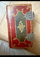 Antique 18thc dutch Bible Leather with Silver clasps hallmarks 1772 w/engravings picture