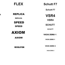 FULL SIZE Helmet Decals - Choose Your Style - 1 set of decals per team. picture