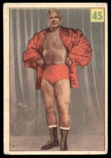 Steve Stanlee 1955-56 Parkhurst #45 Wrestling Card picture