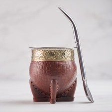 Taza/Mate Imperial Stainless Steel High Quality + Straw picture