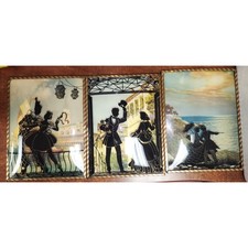 1930s art deco shadow painting set picture