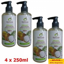 4x Tropicana Virgin Coconut Oil Pure Cold Pressed Organic nutrients health 250ml picture