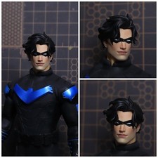 1/12 Painted Nightwing Robin Head Carving Sculpt Model Fit 6'' Action Figure picture
