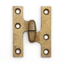 Vintage 3 x 2.25 Rixson Brushed Brass Steel Right Hand Olive Cabinet Hinge picture