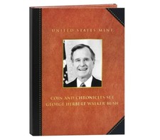 2020 George H.W. Bush Coin & Chronicles Set Reverse Proof 1 oz Silver Medal picture