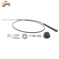 New 18FT Marine Steering Cable Kit SS14118 – Back Mount Rack-and-Pinion picture