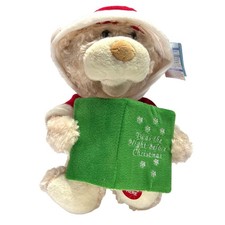 Cuddle Barn Storytime Teddie Animated Christmas Bear Twas The Night Before 10.5