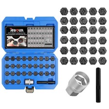 JEUCLEL 32PCS Wheel Locking Nut Key Kit - Normal, 301-330 Scoket Set  picture