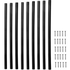 Black Deck Balusters Metal Deck Spindles 26 inch Aluminum Alloy Railing 101 Pack picture