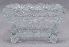 Boston & Sandwich Mount Vernon MV2 Lacy Flint Glass Salt C.1830-1840s picture