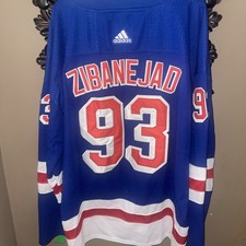 Fanatics Mika Zibanejad New York Rangers #93 Breakaway Jersey Size 56/XXL picture