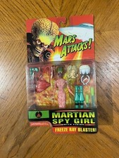 Vintage 1996 Mars Attacks Martian Spy Girl  Action Figure NOS Unopened picture