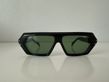 VINTAGE *NEW* 1960’s Glam Unisex Sunglasses Black Hex Frame picture