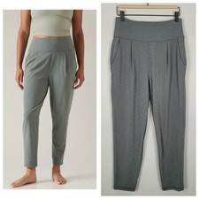 Athleta Size S Elation Pant Ankle Pull On Heathered Green picture