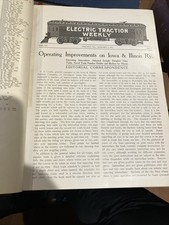 Electric Traction January- December 1911 Volume VII Bound Magazines picture