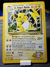 Pokemon TCG Lt. Surge's Raichu 11/132 Gym Challenge Holo Rare Unlimited picture