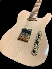 Upgraded 6 String TL-Style Electric Guitar Custom New Canadian Maple Flame Top picture