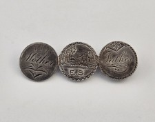 VTG Victorian 1887 Seated Liberty Dime Love Token Pin Mother Father E.S. - 7.3g picture