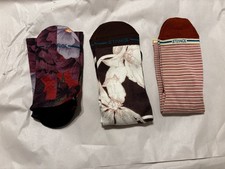 Stance Women's Crew Socks Lot of 3 Pairs Size M (8-10.5) Floral Stripe NEW picture
