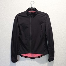 Rapha Souplesse Cycling Jacket Women’s Size M Black Hot Pink Pockets Reflective picture