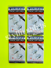 4 pk Muzzy Archery Trocar HBX CROSSBOW Mechanical 4 blade 100 Grain 3 Broadhead picture