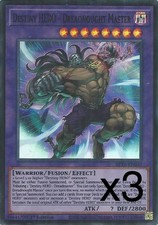3x Yugioh Destiny HERO - Dreadnought Master BETB-EN037 Super Rare 1st Edition NM picture