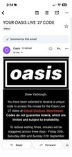 Oasis Oasis Live '27 Presale Code Etihad Stadium Manchester Sep 27 2026 5PM picture