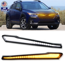 For 2024-2026 Subaru Crosstrek Grille LED DRL Daytime Running Lights Turn signal picture