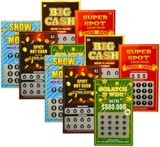 10 Fake Lottery Tickets and Scratch off Cards That Look - Winning $500K - $200K picture