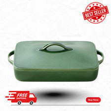 [FASH SALE] Williams Sonoma Essential Rectangular Baker 3.75 Qt Covered Green picture
