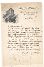 1928 Hermann Struck Signed Full Letter Master Jewish Etcher Zionist New York picture