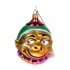 VTG 1995 Christopher Radko My Favorite Chimp Ornament 95-148-0 NOS Mint Poland picture