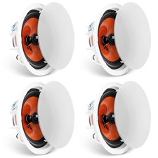 4PCs 8 in Ceiling Speakers 100W Flush Mount Ceiling & in-Wall Speakers picture