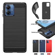Shockproof Carbon Fibre Slim Soft Phone Case For Motorola Moto