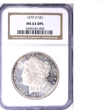 1879-0 Morgan Silver Dollar ~ NGC  MS-63 DMPL {Deep Mirror Proof Like} picture