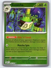 2026 POKEMON SINISTCHA PITCH BLACK 006/084 REVERSE HOLO UC NM A81093 FREE S&H picture