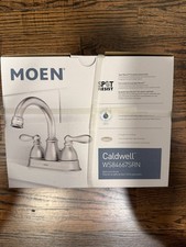 Moen Caldwell WS84667SRN Bathroom Faucet 2-Handle High Arc in Brushed Nickel picture