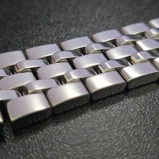Rare and beautiful stainless steel watch bracelet/watch band solid links  20mm picture