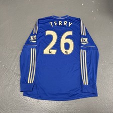 Chelsea FC 2012/13 EPL Patch Blue Long Sleeve Home Jersey *#26 TERRY* SIZE XL picture