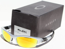 OAKLEY Flak Jacket Sunglasses Silver/Fire Iridium OO9008/03-884 NEW RARE picture