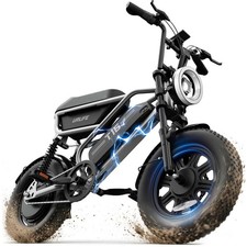 URLIFE 16''*3.0 Electric Bike for Adults Teens 1000W Fat Tire Ebike 48V 13AH picture