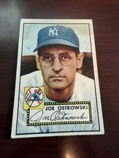 1952 Topps #206 Joe Ostrowski Rookie Card. VG(st) picture